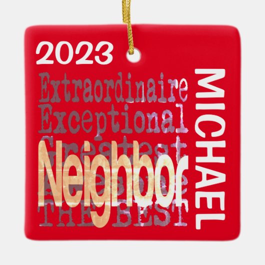 Buurextraordinaire CUSTOM Keramisch Ornament (Voorkant)