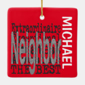 Buurextraordinaire CUSTOM Keramisch Ornament (Achterkant)