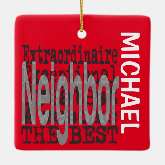 Buurextraordinaire CUSTOM Keramisch Ornament (Achterkant)