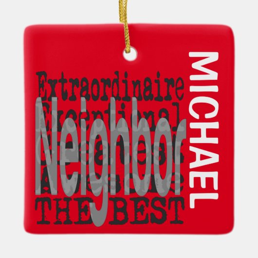 Buurextraordinaire CUSTOM Keramisch Ornament (Voorkant)