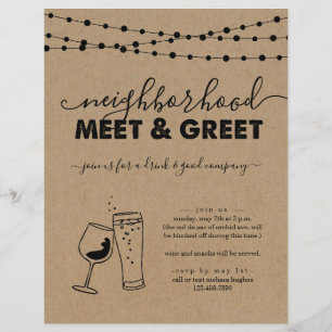 Buurgroep komt bijeen en uitnodigingsbrochure voor flyer