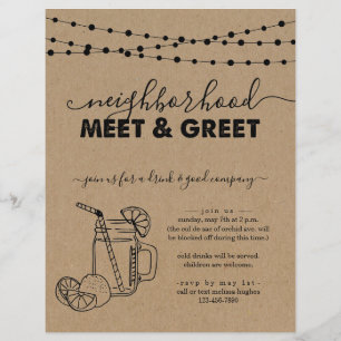 Buurgroep komt bijeen en uitnodigingsbrochure voor flyer