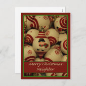 Buurgroep met kerstkaart feestdagenkaart (Voorkant / Achterkant)