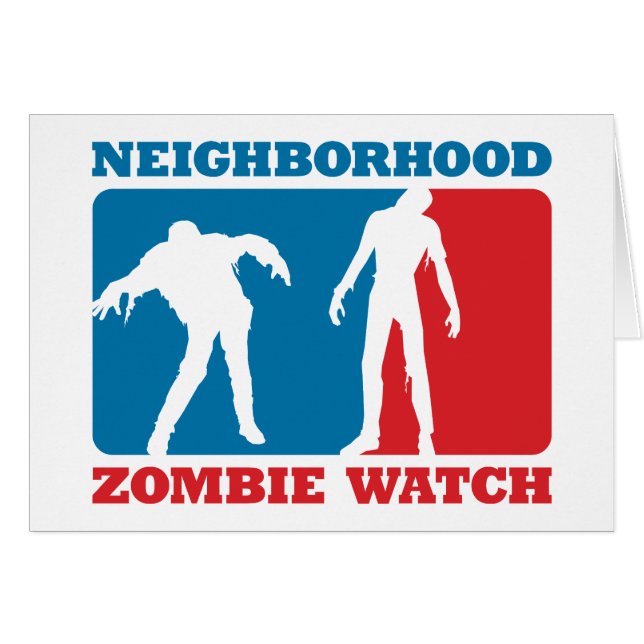 Buurland Zombie Watch - Rood en Blauw (Voorkant Horizontaal)