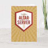 Buurman Altaar Server Gefeliciteerd Starburst Kaart (Voorkant)