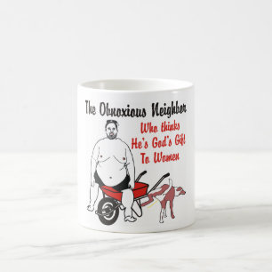 Buurman die denkt dat hij Gods geschenk is voor de Koffiemok