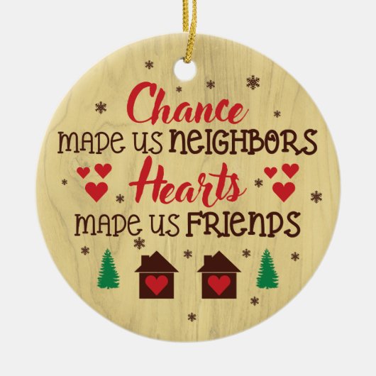 Buurman Gifts Kerstmis Keramisch Ornament (Voorkant)