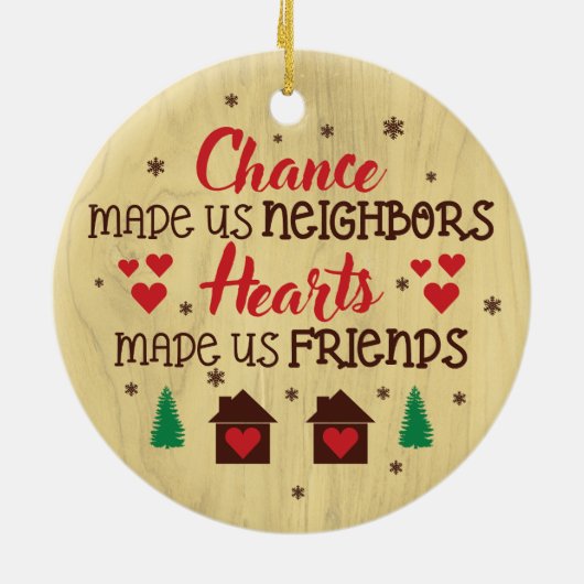 Buurman Gifts Kerstmis Keramisch Ornament (Achterkant)