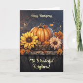 Buurman of buurman Happy Thanksgiving Kaart (Voorkant)