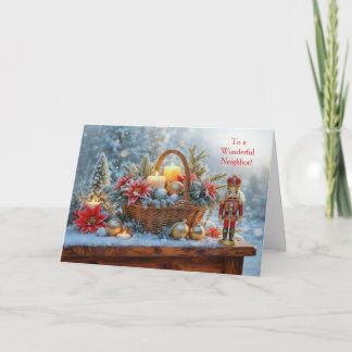 Buurman of Buurvrouw Kerstdag Kaart