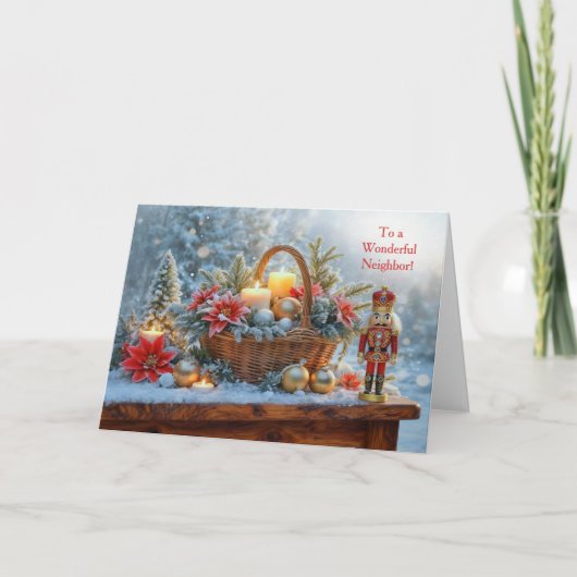 Buurman of Buurvrouw Kerstdag Kaart (Voorkant)