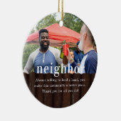 buurman | Sentimentele foto KeepSake Kerstmis Keramisch Ornament (Rechts)