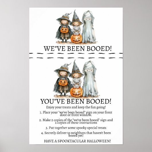 Buurt Boo Bash - Een Halloween Surprise Game Poster (Voorkant)