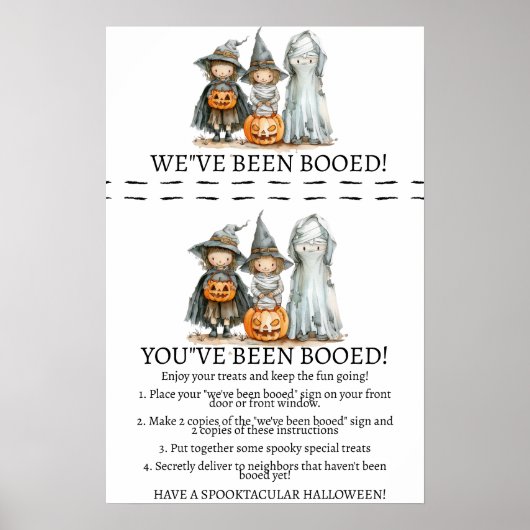 Buurt Boo Bash – Een Halloween Verrassingsgame Poster (Voorkant)