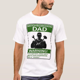  buurt Dad Warning Green T-shirt