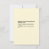 Buurt Fireside Verzamelen Digitale Download Kaart (Achterkant)