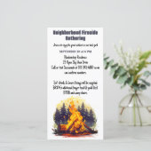 Buurt Fireside Verzamelen Digitale Download Save The Date (Staand voorkant)