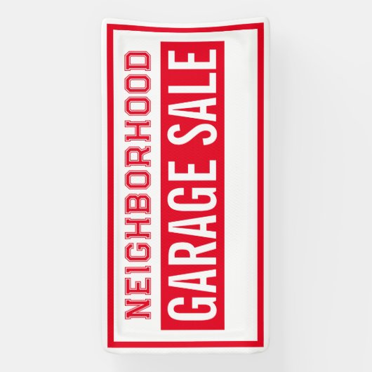 Buurt Garage Sale Banner (Verticaal)