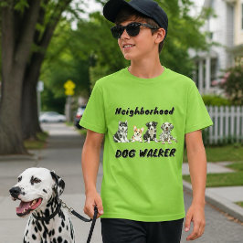 Buurt honden uitlaat bedrijf t-shirt