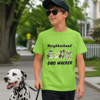 Buurt honden uitlaat bedrijf t-shirt
