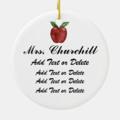 Buurt / leraar - SRF Keramisch Ornament (Achterkant)