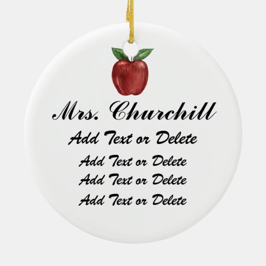 Buurt / leraar - SRF Keramisch Ornament (Achterkant)