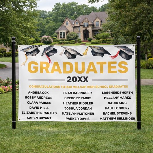 Buurt middelbare school diploma banner