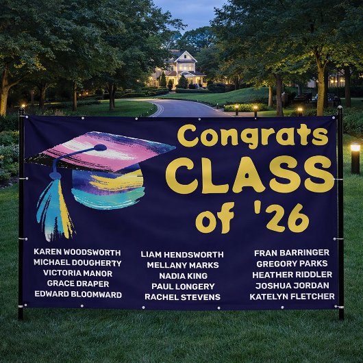 Buurt middelbare school diploma banner