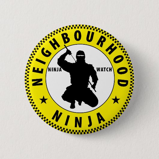 buurt Ninja Ronde Button 5,7 Cm (Voorkant)