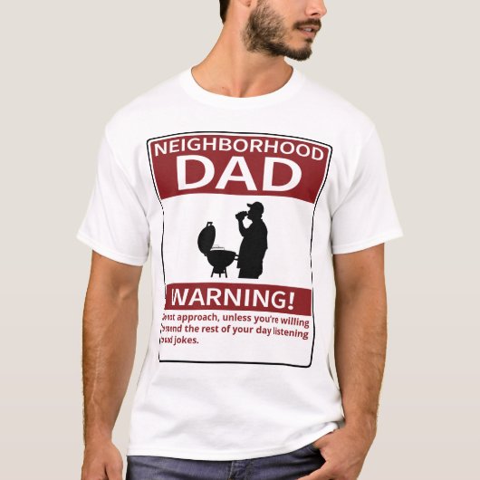 buurt pa Waarschuwing Grill Rood T-shirt (Voorkant)