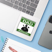  buurt Pap Sign Groen Sticker (Laptop met iPhone)