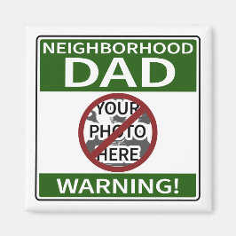  buurt Pap Teken Green X'd Out Magneet