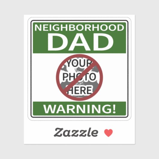  buurt Pap Teken Green X'd Out Sticker (Vel)