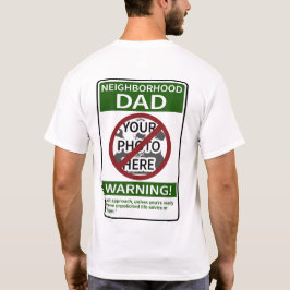 buurt papa x'd grn voor en achter t-shirt