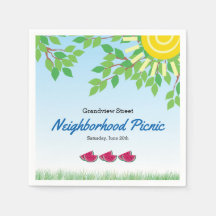 Buurt Picknick met Watermelon & Zon