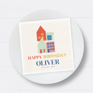 Buurt Verjaardagsfeestje Servet