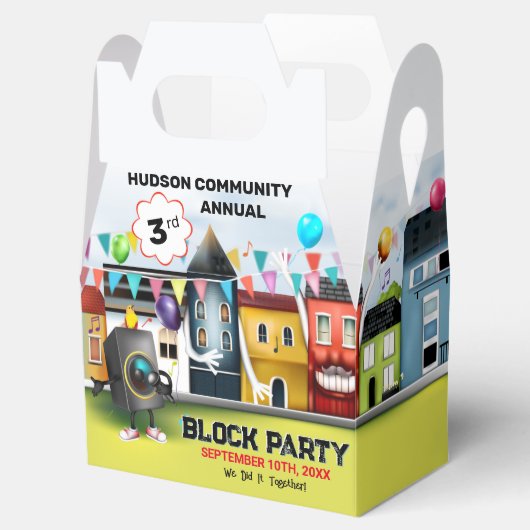 Buurtblokkeringsfeestje Bedankdoosjes (Geopend)
