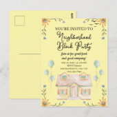 Buurtblokkeringsfeestje Briefkaart (Voorkant / Achterkant)