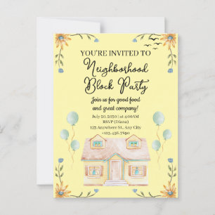 Buurtblokkeringsfeestje Briefkaart