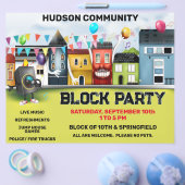 Buurtblokkeringsfeestje Flyer (Enkel)