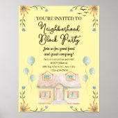 Buurtblokkeringsfeestje Poster (Voorkant)
