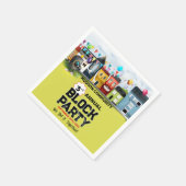 Buurtblokkeringsfeestje Servet (Hoek)