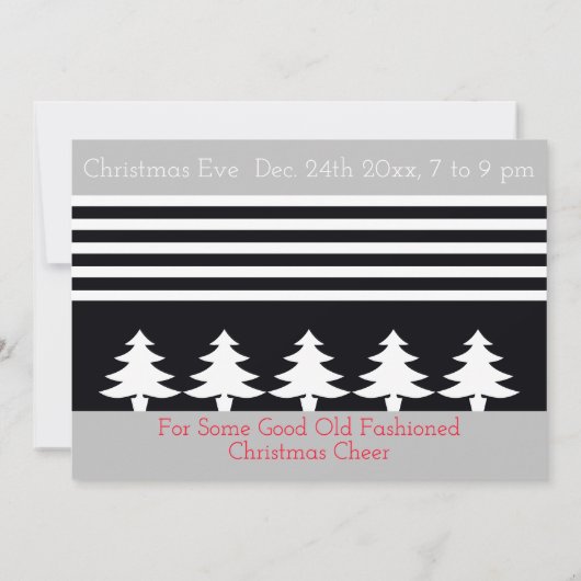 Buurtfeest Kerstmis Kaart (Achterkant)