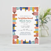 Buurtfeest Ontmoet je buren Kaart (Staand voorkant)