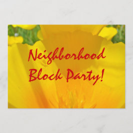 Buurtfeest! Uitnodigingen Aankondigingen
