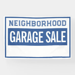 Buurtgarageverkoop Banner 2.5' X 4'
