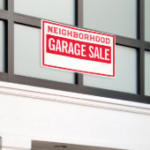 Buurtgarageverkoop Banner 2.5' X 4' (Buitenkant Gebouw)