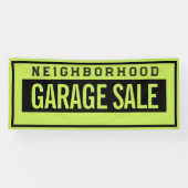Buurtgarageverkoop Banner 2.5' X 6' (Horizontaal)