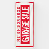 Buurtgarageverkoop Banner 2.5' X 6' (Verticaal)