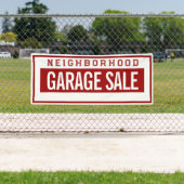Buurtgarageverkoop Banner 2.5' X 6' (Insitu)